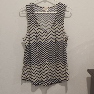 Self Esteem Button Down Tank Size XL